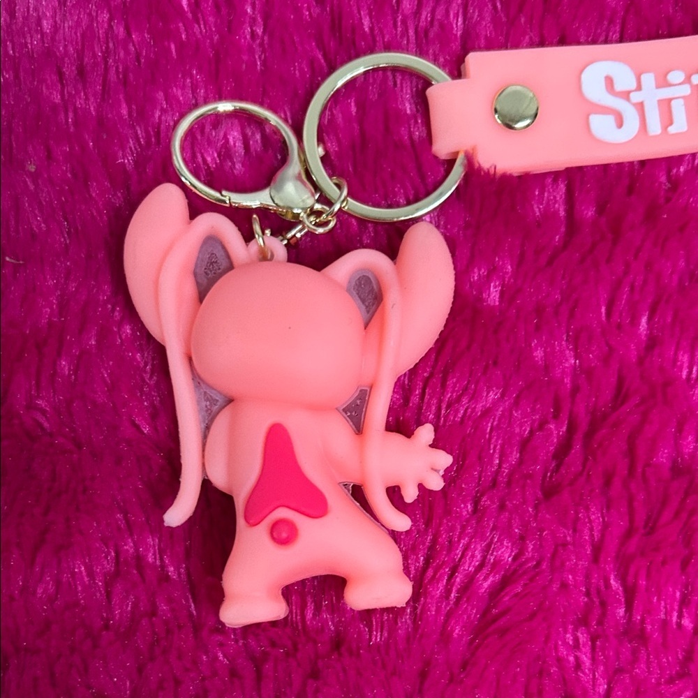 Stitch Pink Keychain for Kids - Picture 3 of 4